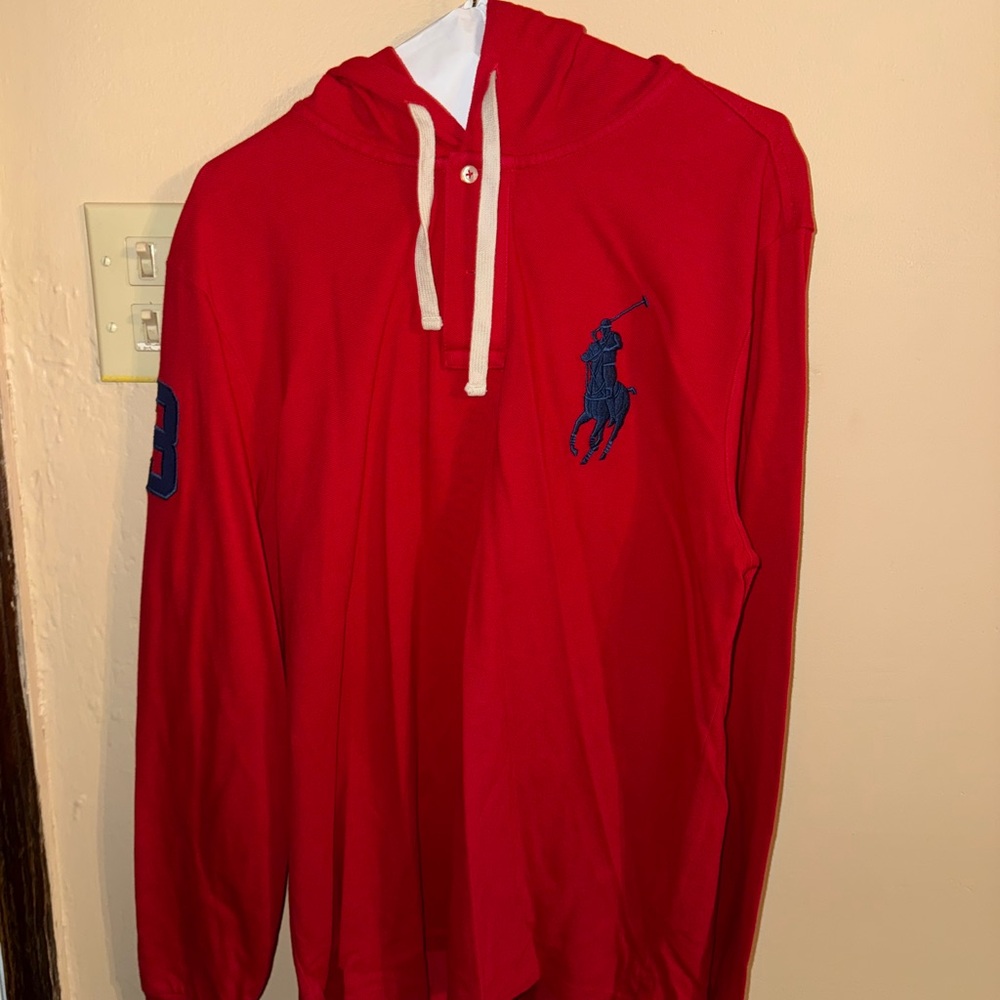 Polo by Ralph Lauren Red Hoodie Sweatshirt